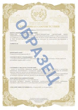 Образец Сертификат СТО 01.064.00220722.2-2020 Симферополь Сертификат СТО 01.064.00220722.2-2020 